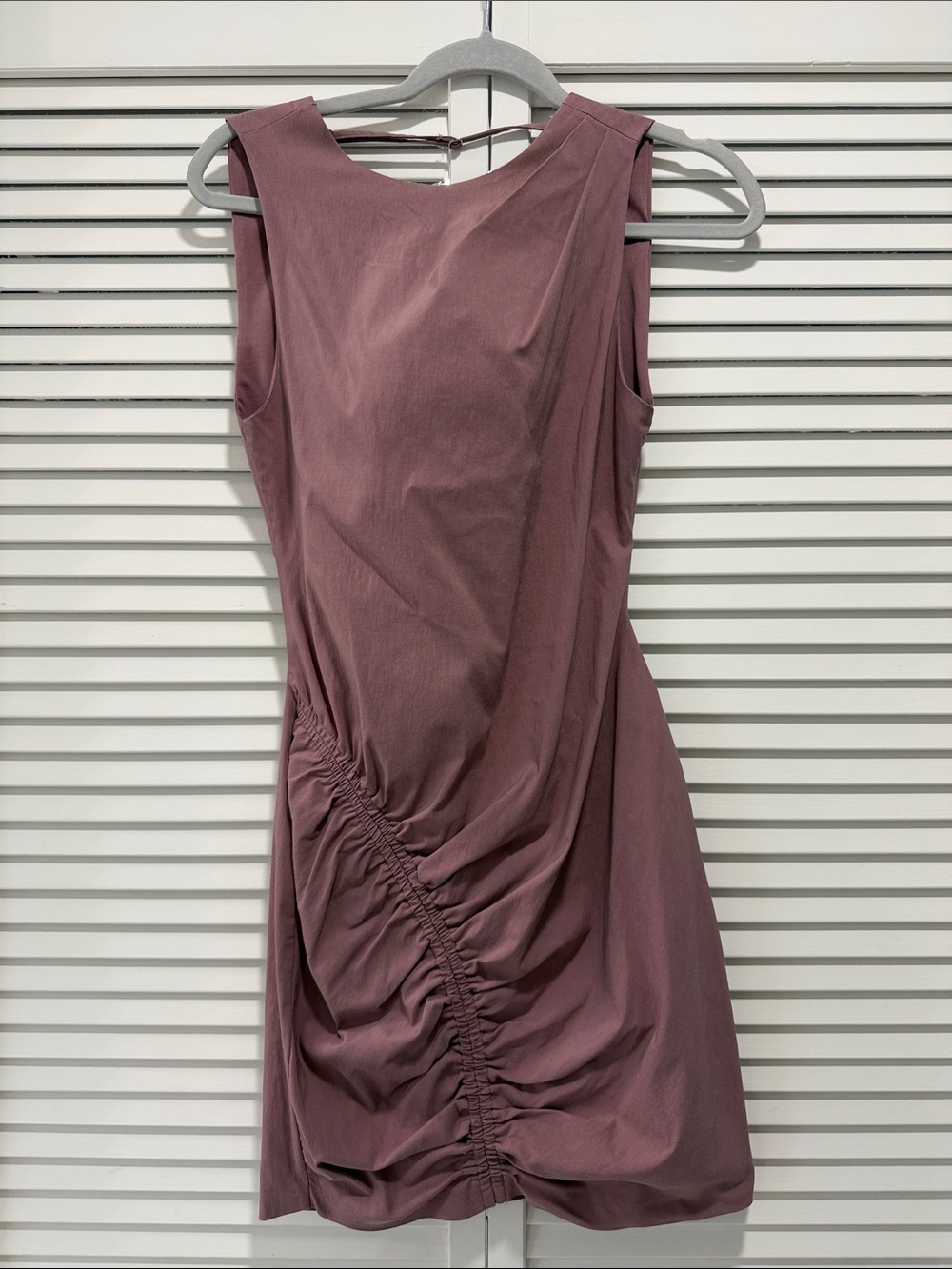 ZARA Ruched Open-Back Mini Dress – Size S
